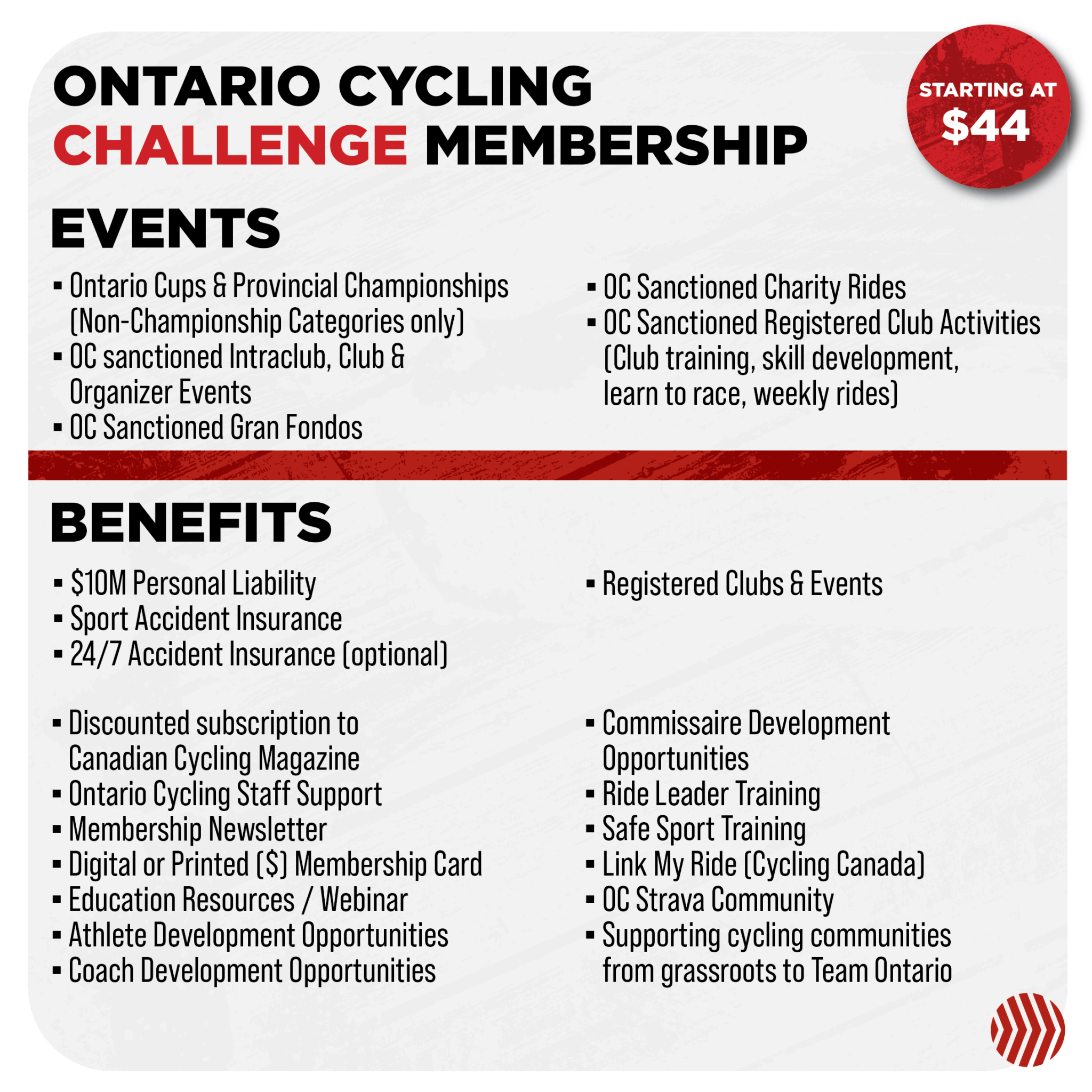 2024 Ontario Cycling Challenge Membership