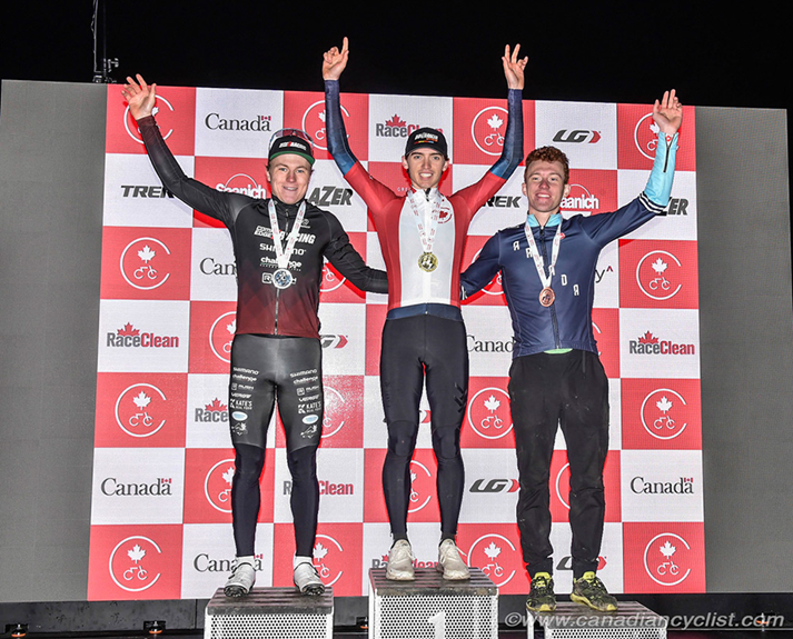 Ian Ackert Gold; Owen Clark Bronze 2023 CX Nationals Photo Credit - Canadian Cyclists