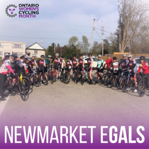 Newmarket eGals Group Photo graphic including wording Newmarket eGals
